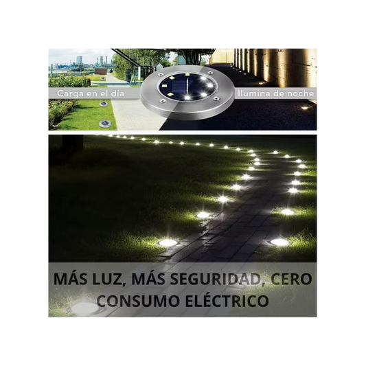 Pack x4 Luces LED Solares con Sensor de Movimiento