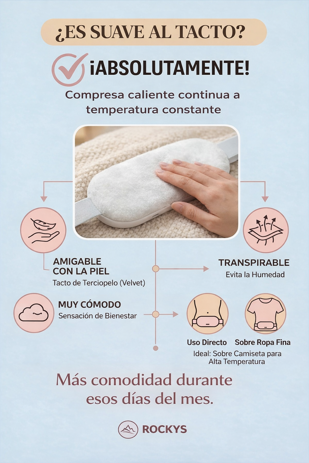 Cinturón Menstrual Masajeador