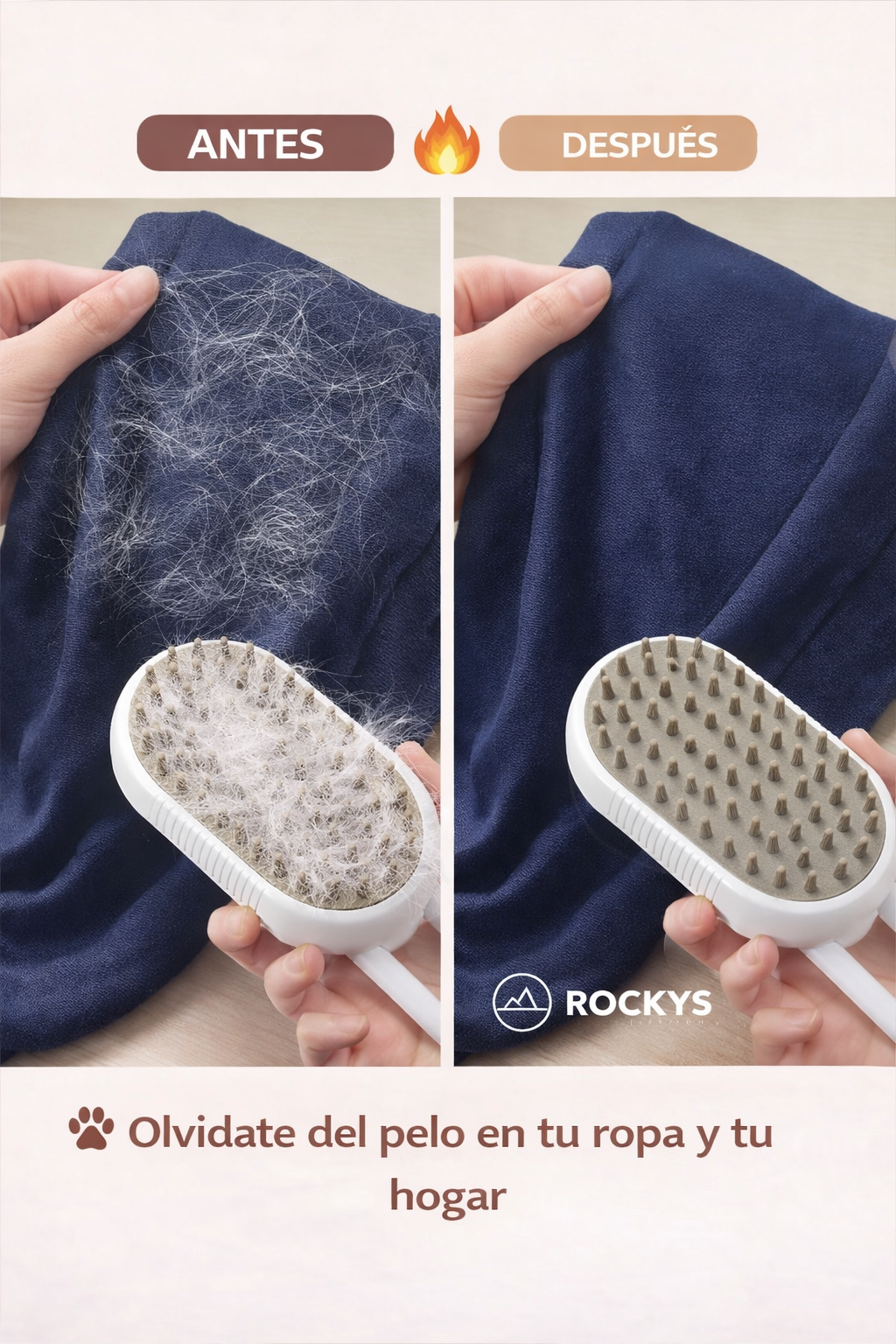 Cepillo a Vapor para Gatos/Perros