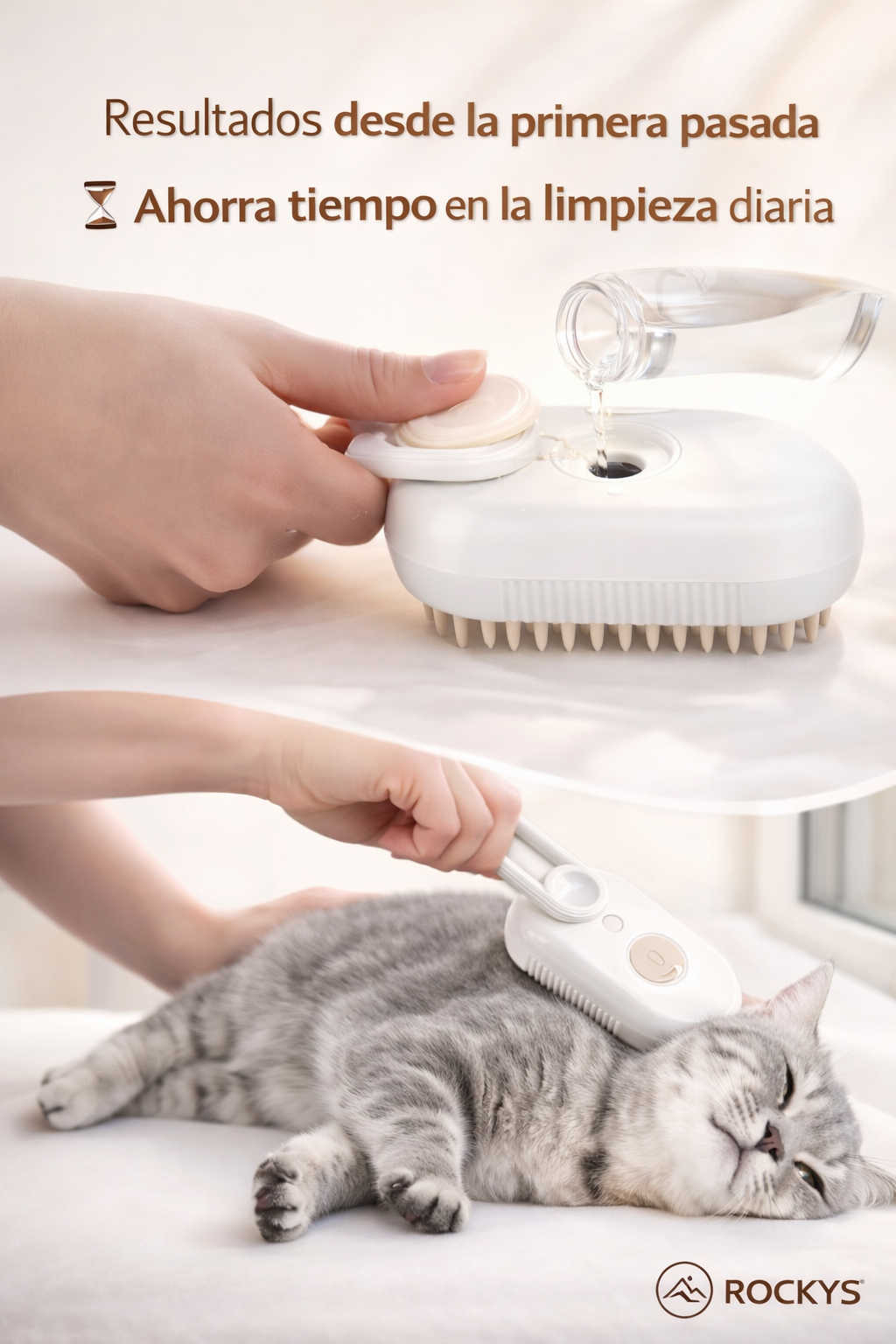 Cepillo a Vapor para Gatos/Perros