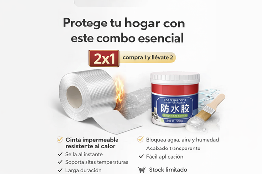 💥 Sistema Anti-Filtraciones Profesional 2 en 1 (Elimina goteras en minutos sin reparaciones costosas)