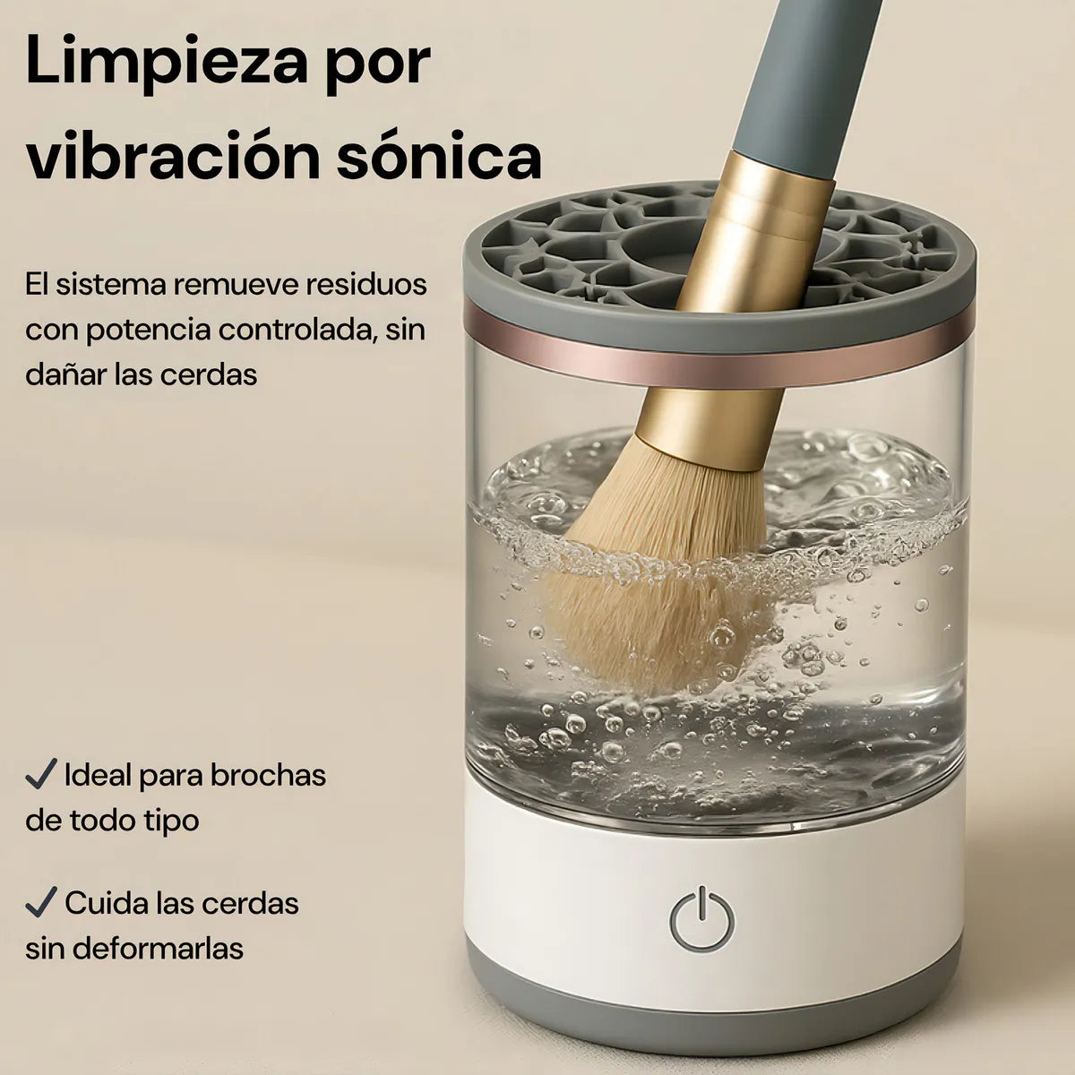 Limpiador Eléctrico Brochas Maquillaje