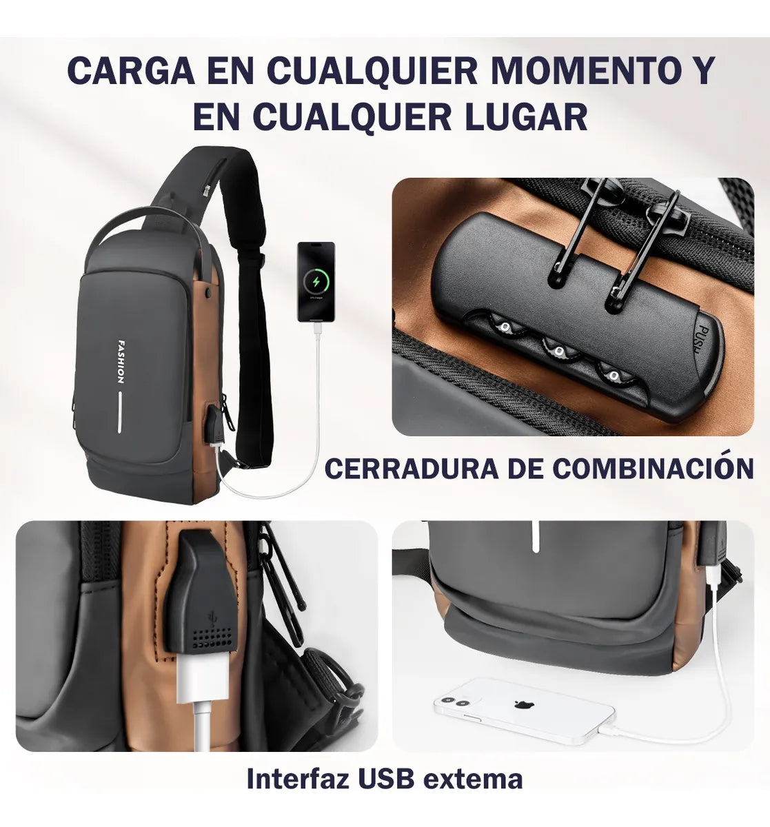 Bolso Mochila Antirobo