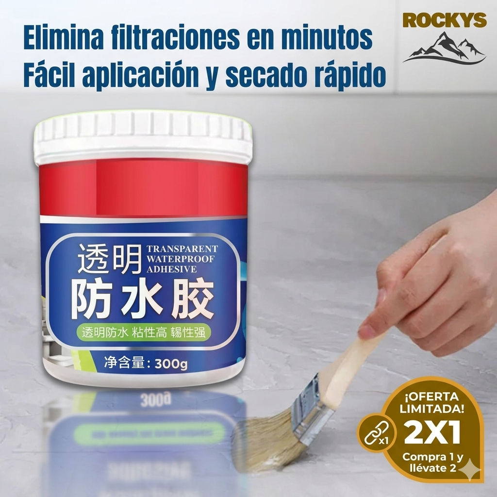 💥 Sistema Anti-Filtraciones Profesional 2 en 1 (Elimina goteras en minutos sin reparaciones costosas)
