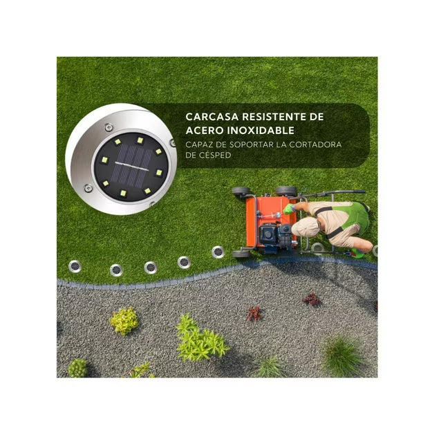 Pack x4 Luces LED Solares con Sensor de Movimiento